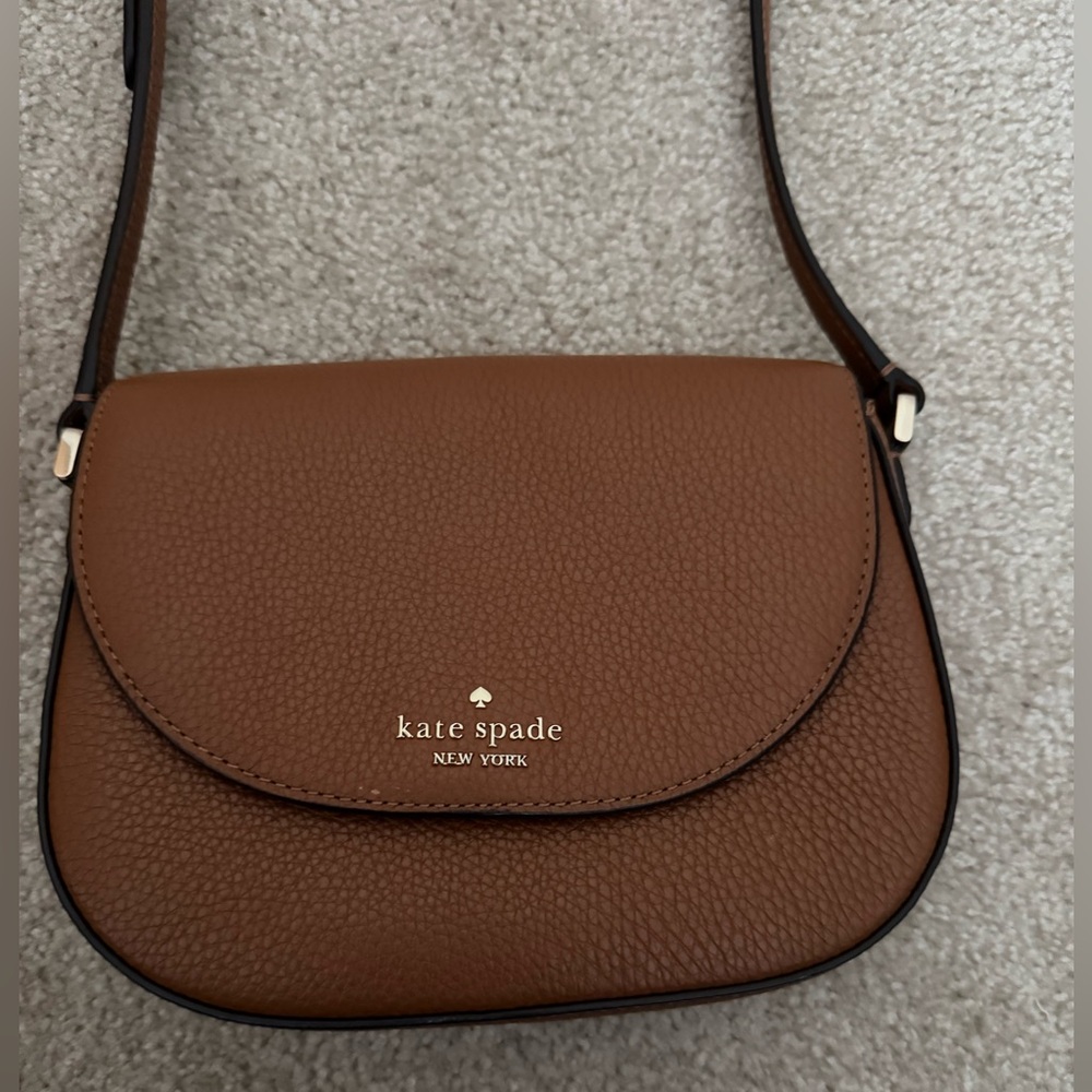 Kate Spade Leila Mini Flap Crossbody in brown